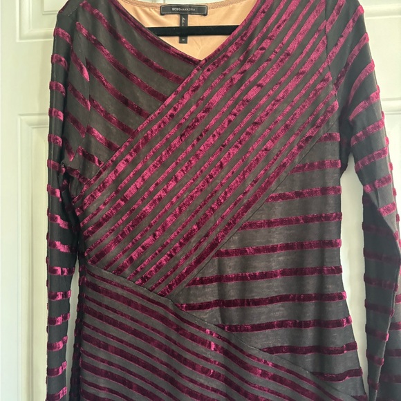 BCBG Maxazria Striped Dress, Size Medium - Picture 3 of 12